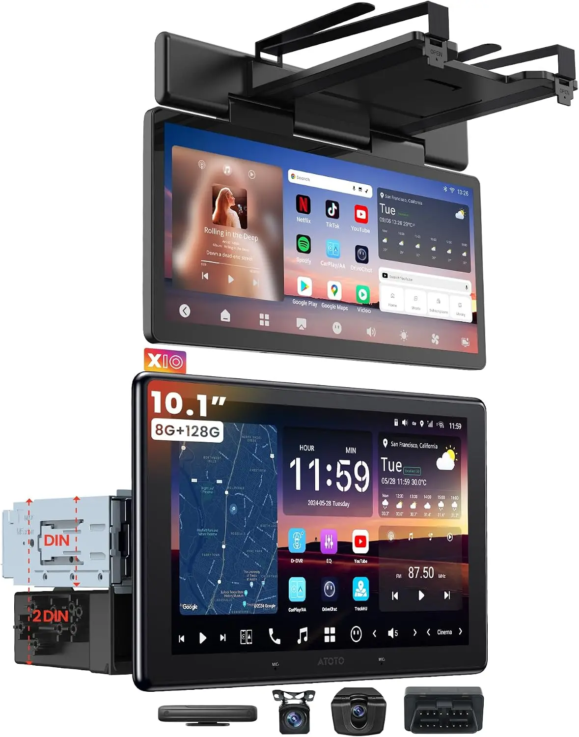 Single DIN Car Stereo